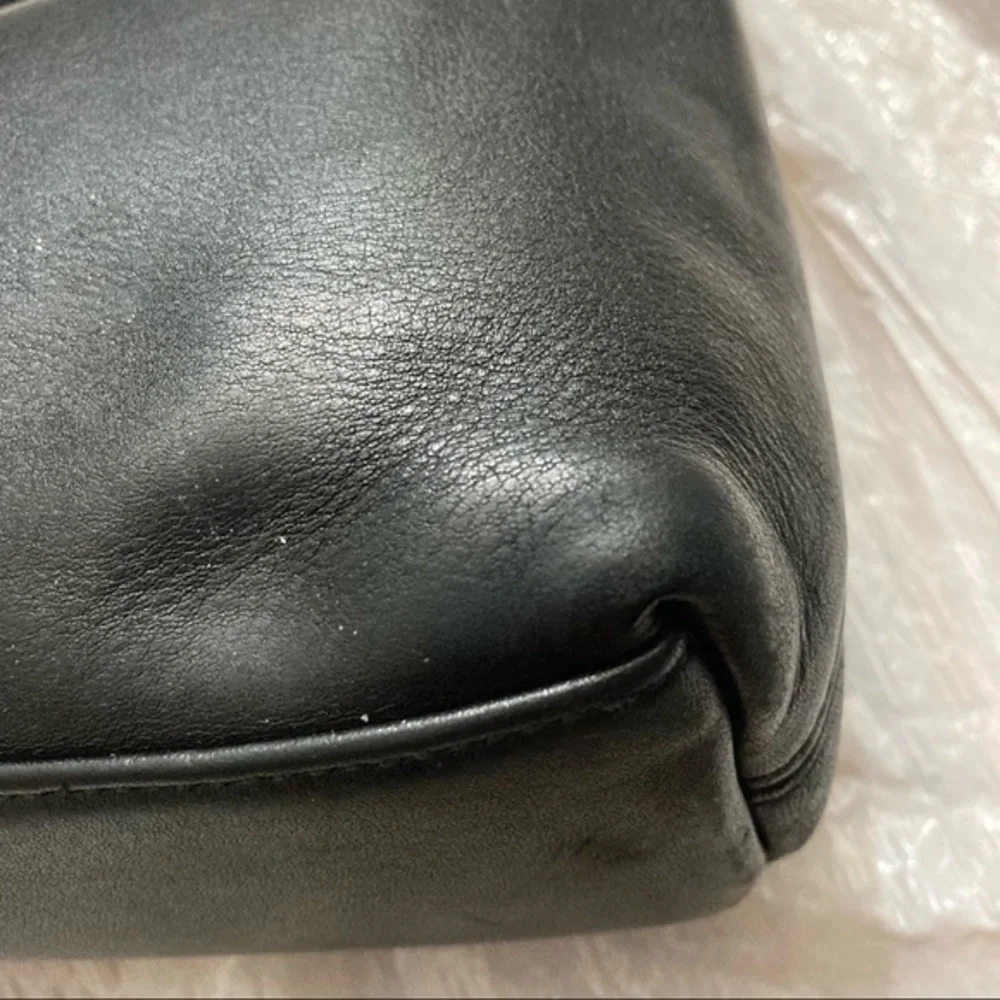 Coach vintage reissue Legacy Pocket Hobo, Black Leather, Style 9136